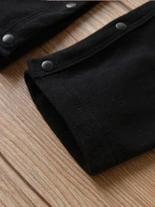 Đứa bé trai Đồ đan Ribbed Áo & Pinafore Jumpsuit - Nhiều màu - Xem 4