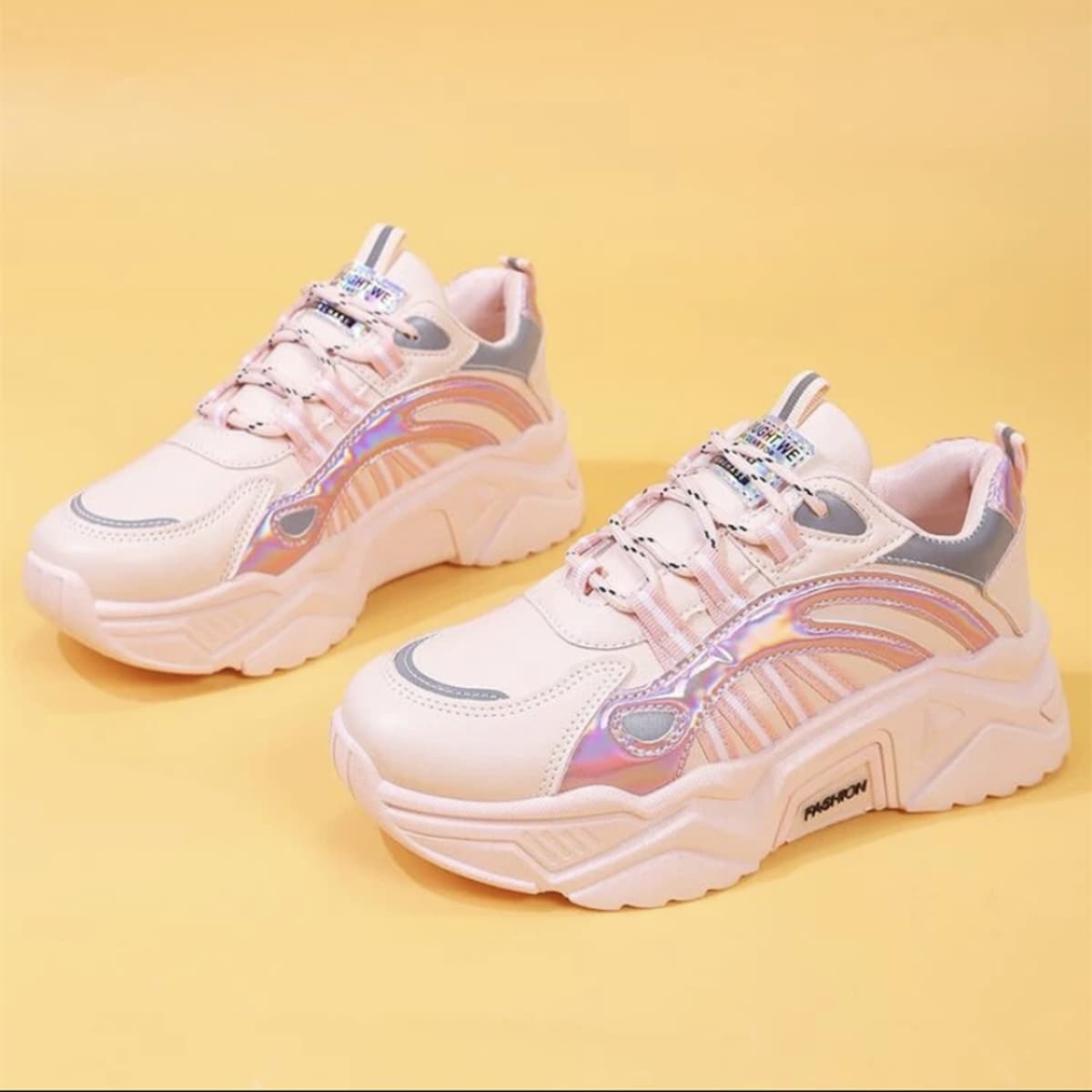 

Lace Up Front Canvas Shoes, Pink