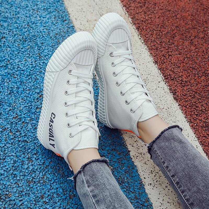 

Lace Up Front Canvas Shoes, White