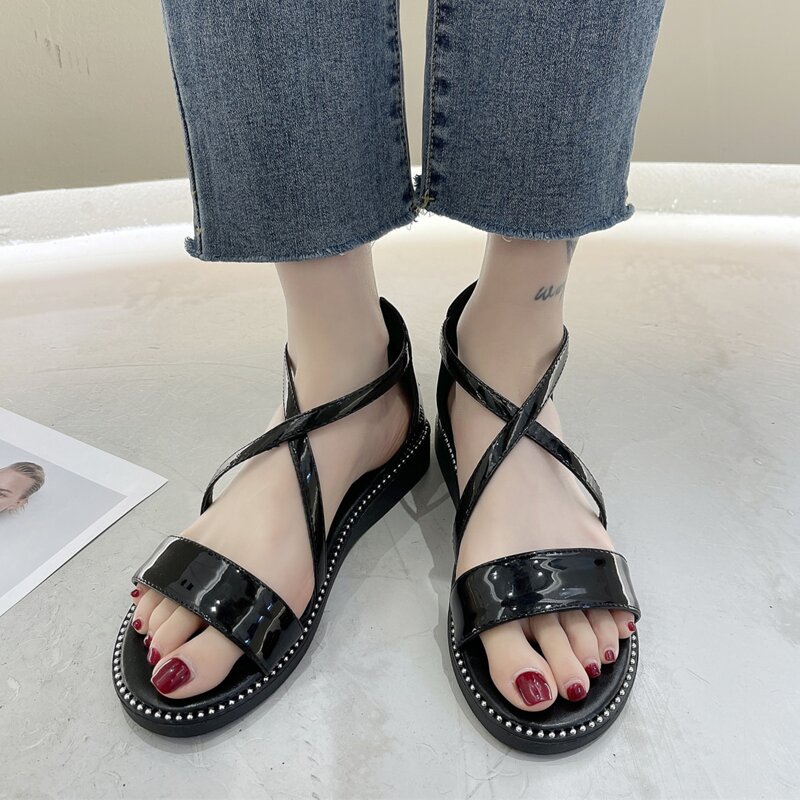 

Minimalist Slide Sandals, Black