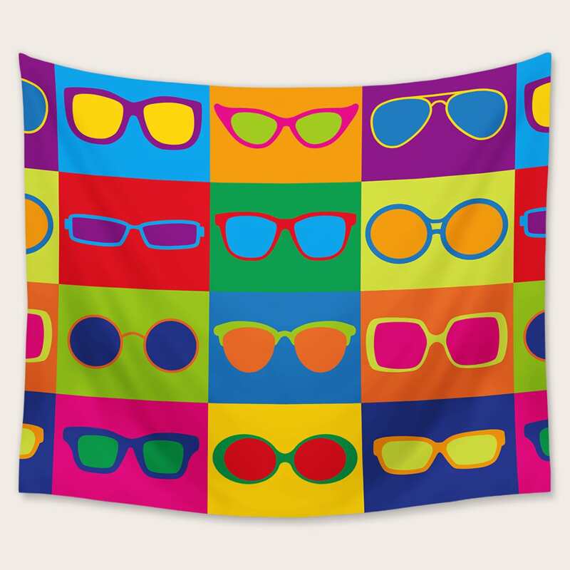 

Glasses Print Tapestry, Multicolor
