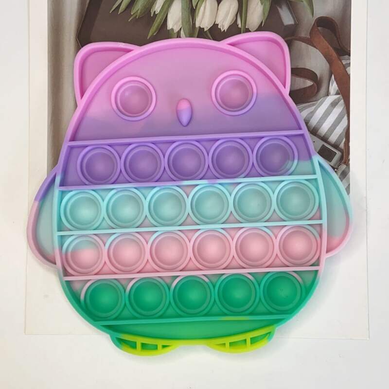 

1pc Owl Push Pop Bubble, Multicolor