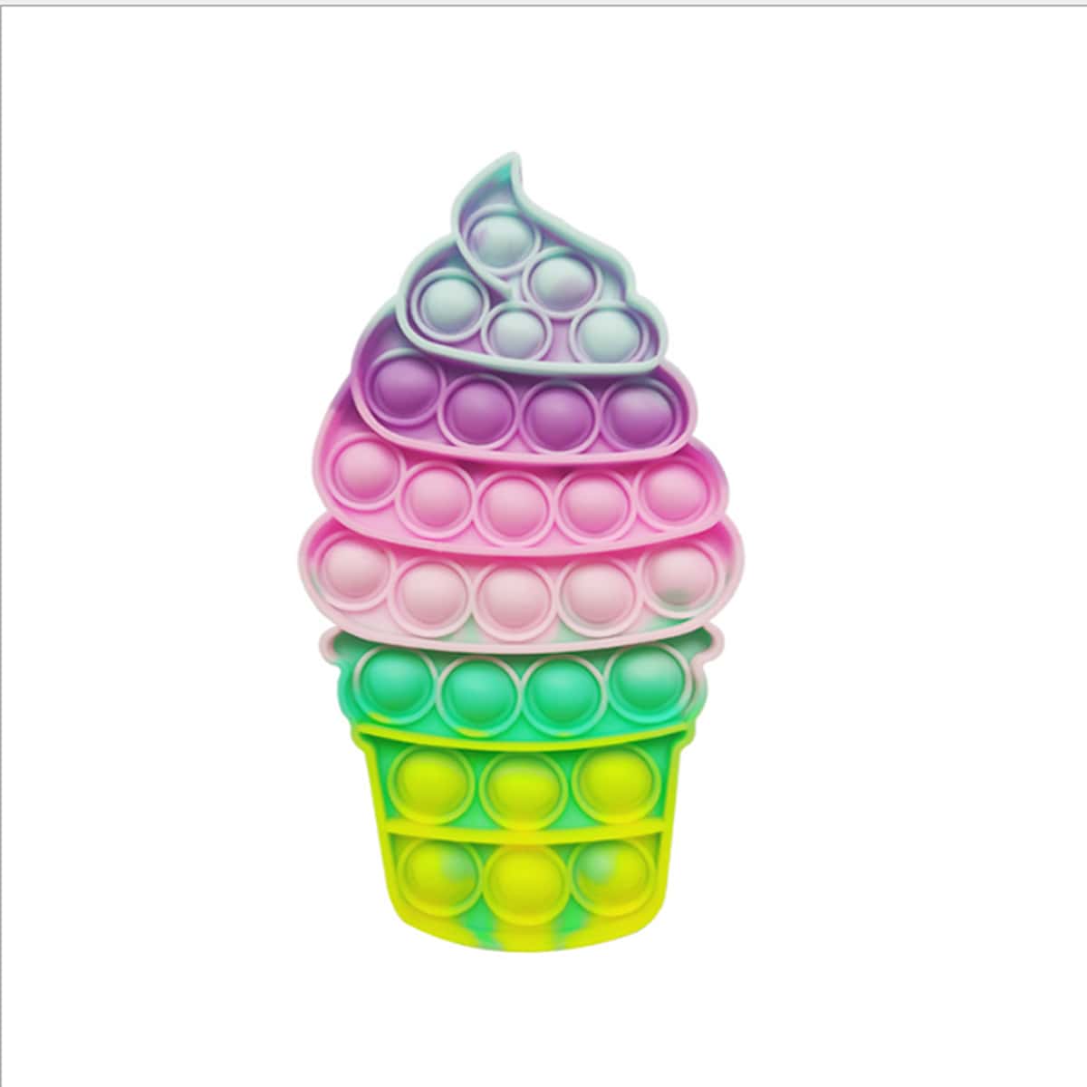 

1pc Ice Cream Push Pop Bubble, Multicolor