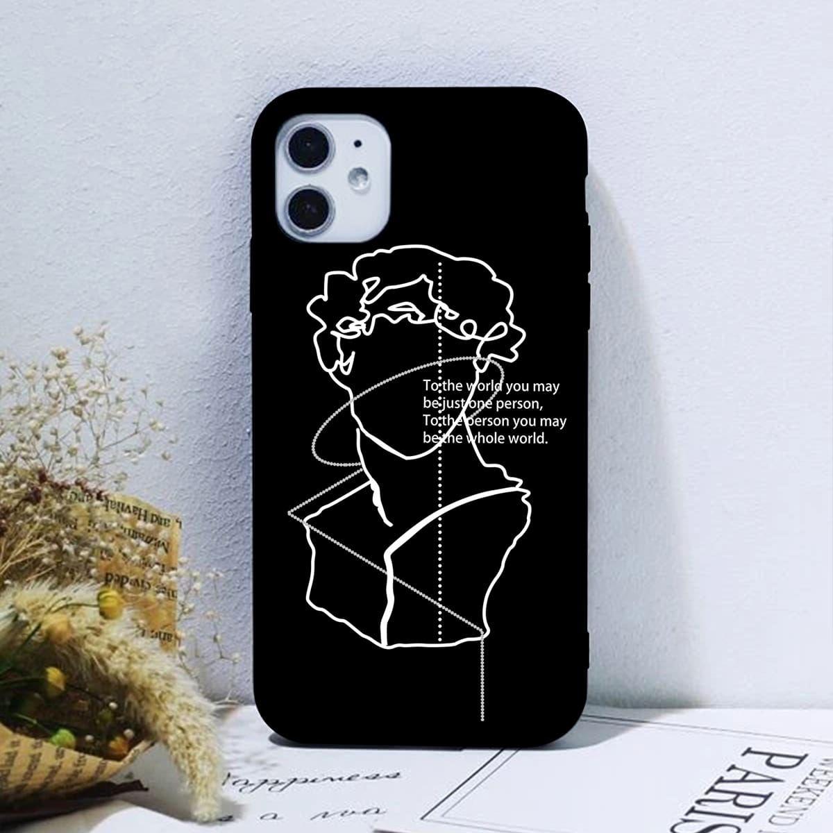 

Abstract Art Phone Case, White