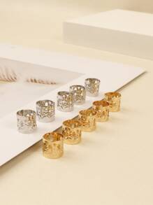 10 件金属发圈 - 彩色 - 查看 2