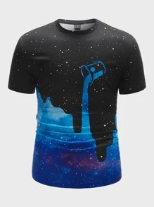 Manfinity Tops Nam Đồ họa Đường phố - Nhiều màu - Xem 1