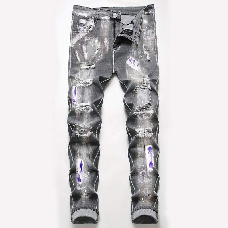 

Guys Ripped Jeans, Grey