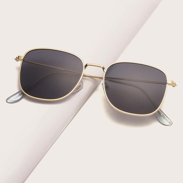 

Men Metal Frame Sunglasses, Black