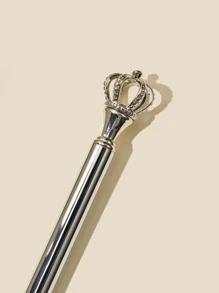 1pc Crown Ballpoint Pen - Black - View 2