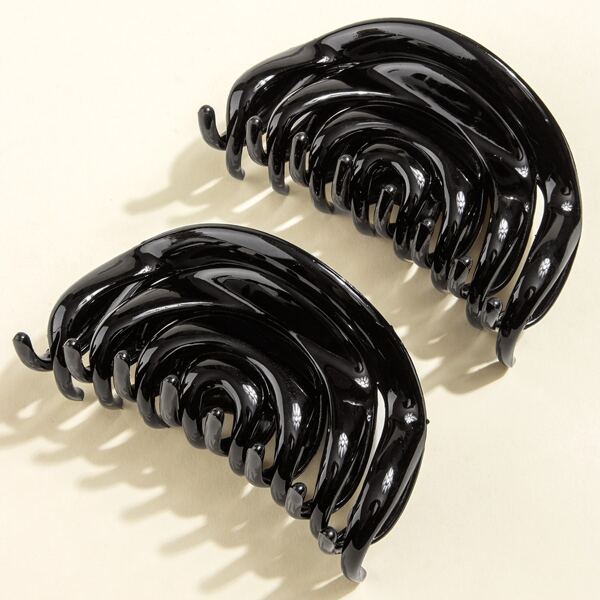 

2pcs Large Hair Claw, Black