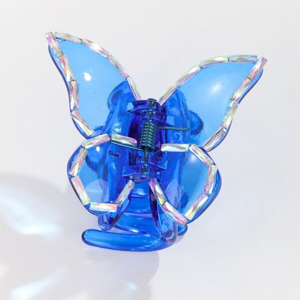 

Butterfly Design Hair Claw, Blue