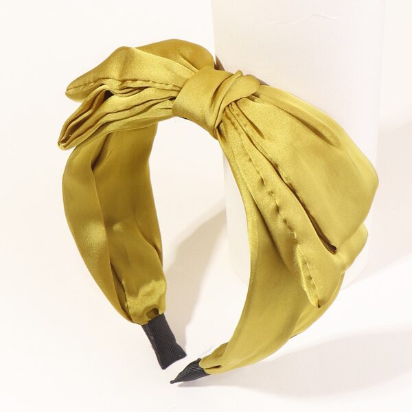 

Girls Bow Knot Hair Hoop, Mustard yellow