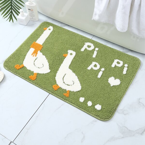 

Cartoon Duck Tufted Floor Mat, Green