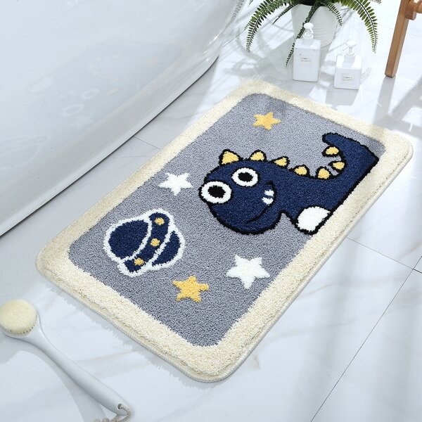 

Cartoon Dinosaur Kids Floor Carpet, Grey