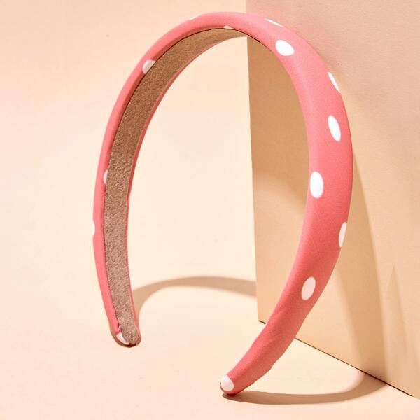 

Polka Dot Headband, Pink