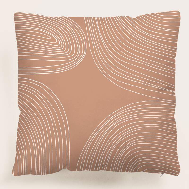 

Graphic Print Cushion Cover Without Filler, Multicolor