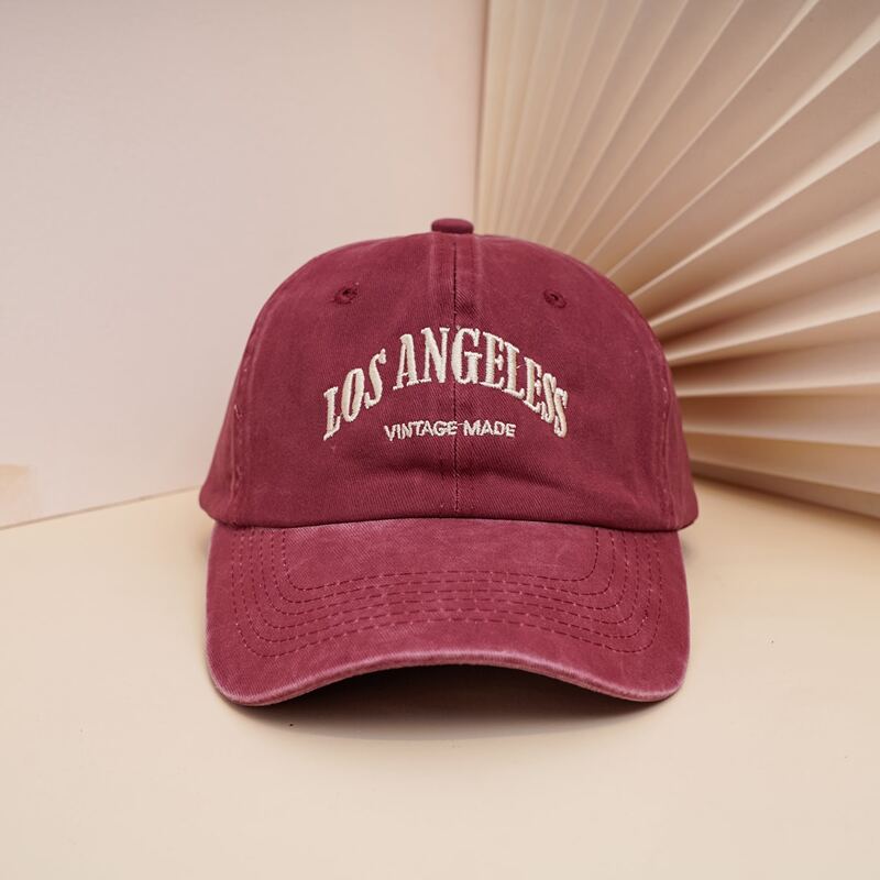 

Guys Letter Graphic Embroidery Baseball Cap, Burgundy