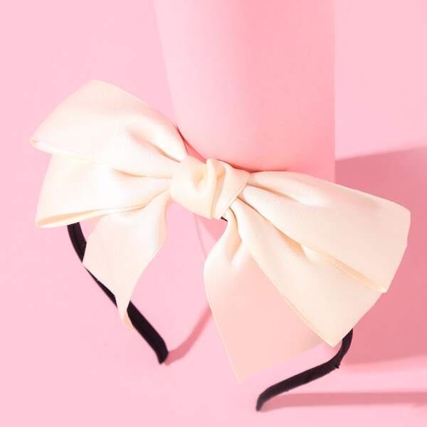 

Toddler Girls Bow Knot Hair Hoop, Beige