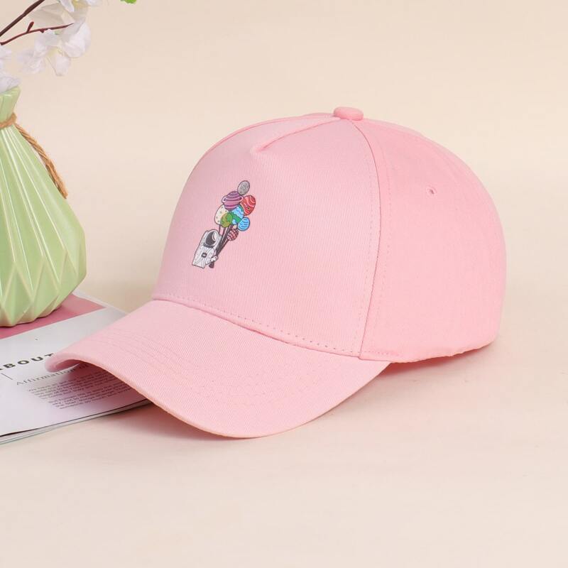 

Astronaut Print Baseball Cap, Pink