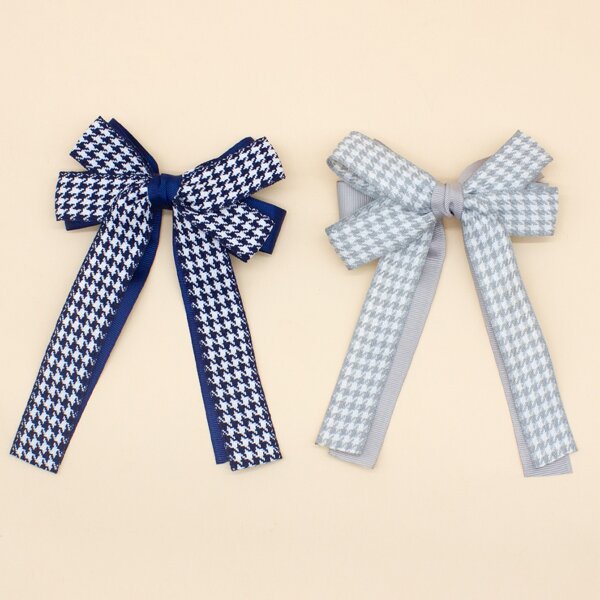 

2pcs Toddler Girls Bow Knot Hair Clip, Multicolor