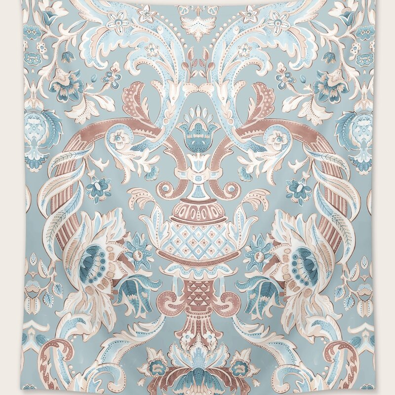 

Vintage Flower Print Tapestry, Multicolor