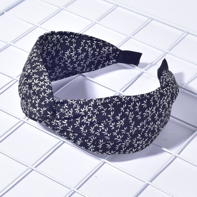 

Ditsy Floral Print Headband, Black