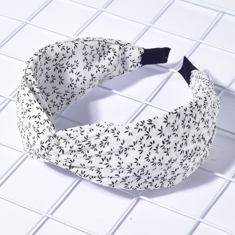 

Ditsy Floral Print Headband, White