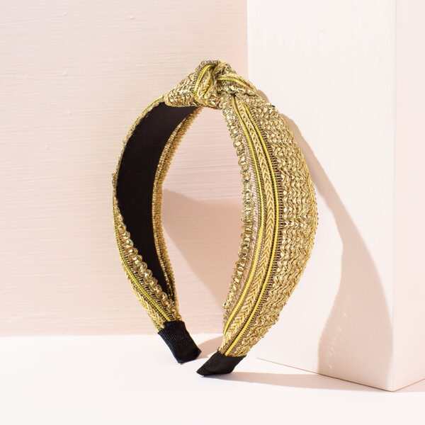 

Knot Design Headband, Gold