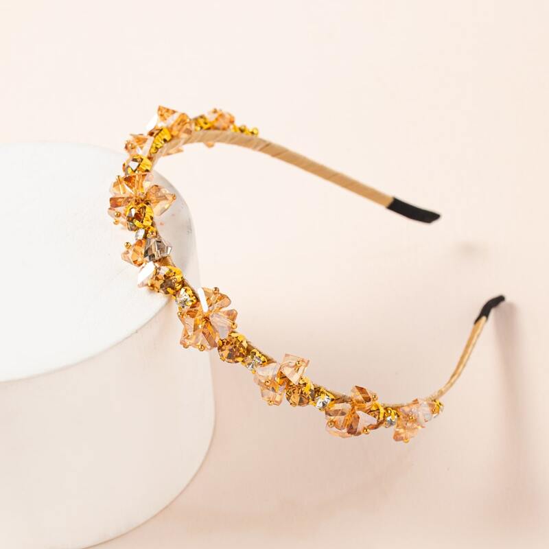 

Crystal Decor Headband, Champagne