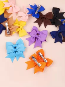 bilicaca 小女童20入組蝴蝶結裝飾髮夾 - 彩色 - 查看 3