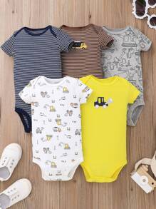 Baby Bodysuits Kartun Striped - MultiWarna - View 1