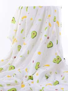 嬰兒水果印花毯子 - 綠色 - 查看 1