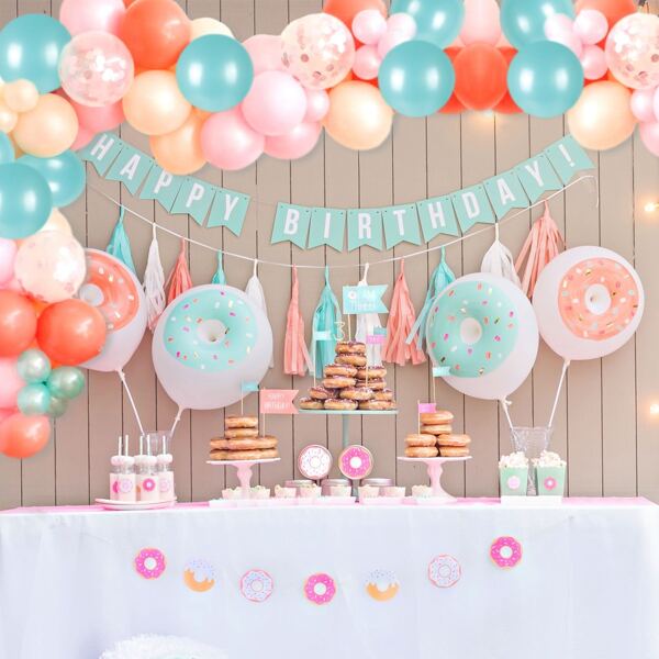 

115pcs Decorative Balloon Garland, Multicolor