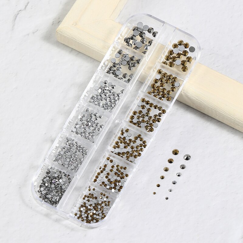 

1box Rhinestone Nail Art Decoration, Multicolor