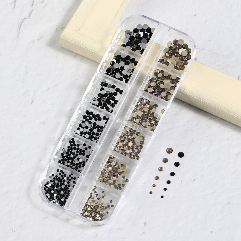 

1box Rhinestone Nail Art Decoration, Multicolor