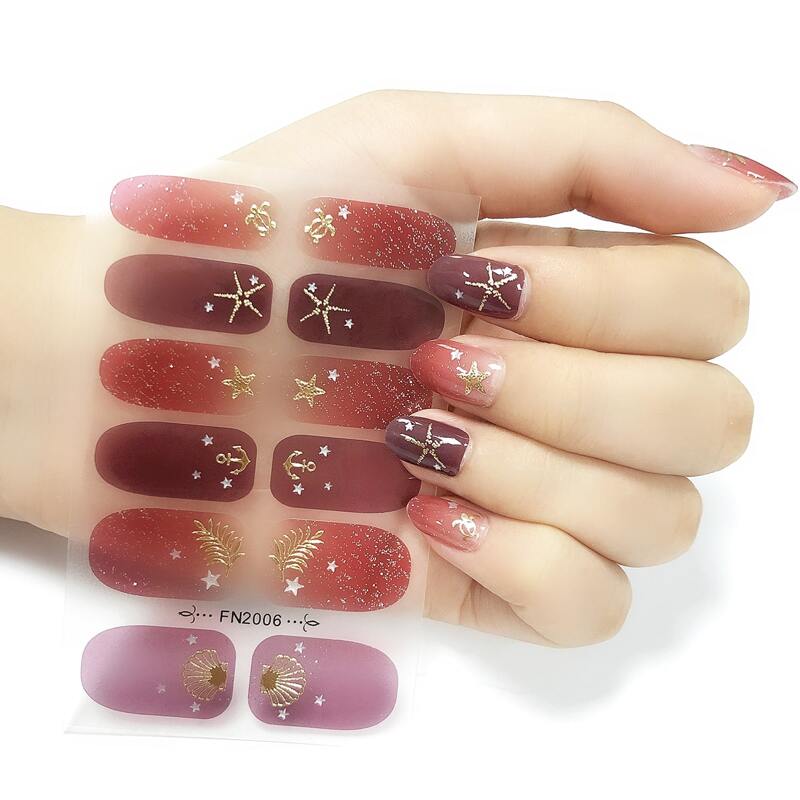

1sheet Star Pattern Nail Sticker, Multicolor
