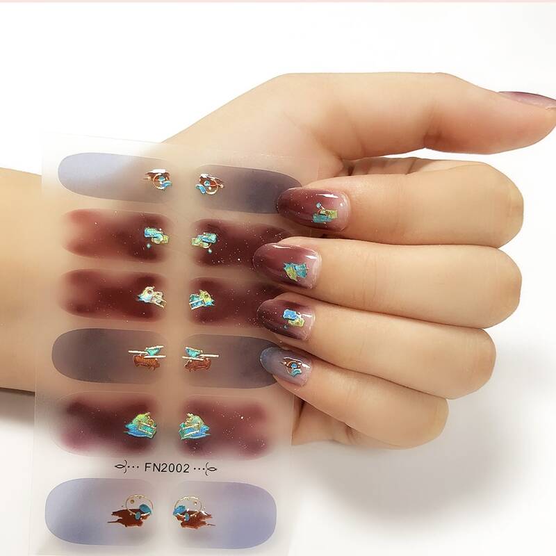 

1sheet Nail Sticker, Multicolor