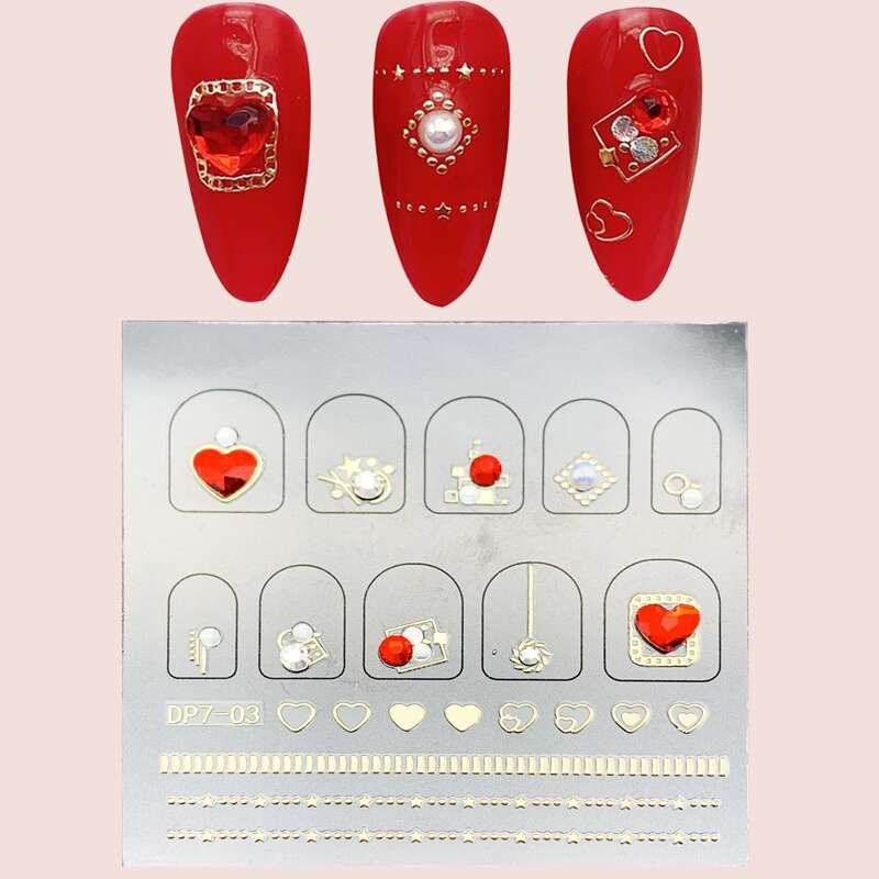 

1sheet Rhinestone Nail Art Decoration, Multicolor