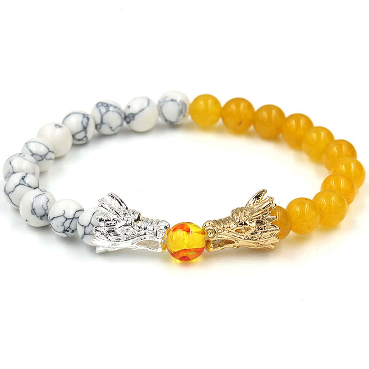 

Guys Dragon Design Bracelet, Multicolor