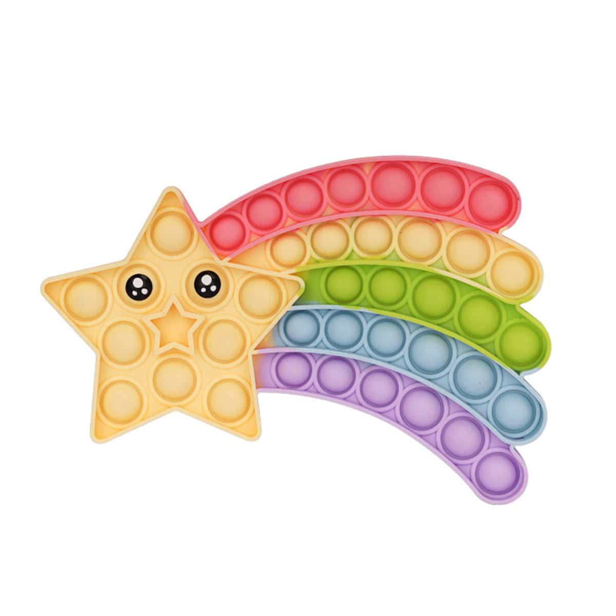 

Meteor Shaped Push Pop Bubble, Multicolor