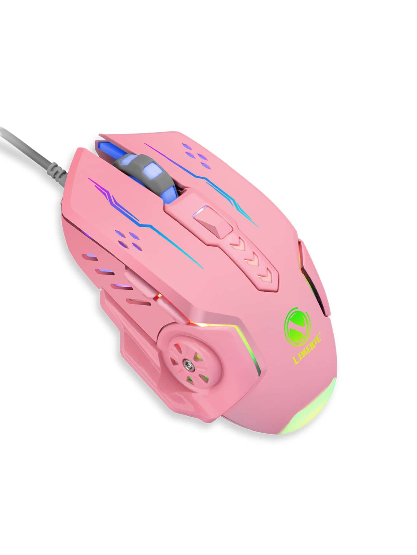 Luminous Wired Gaming Mouse - Pink - View 1