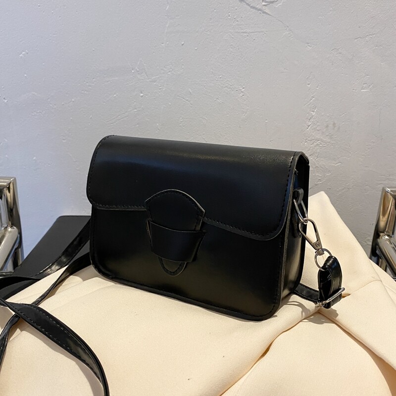 

Stitch Trim Crossbody Bag, Black