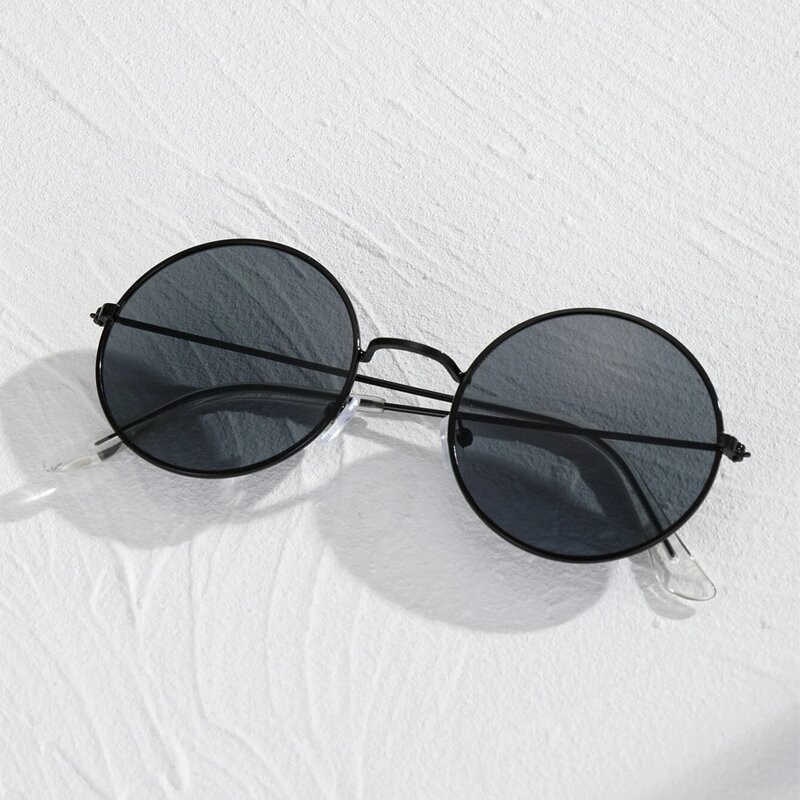 

Guys Round Frame Sunglasses, Grey