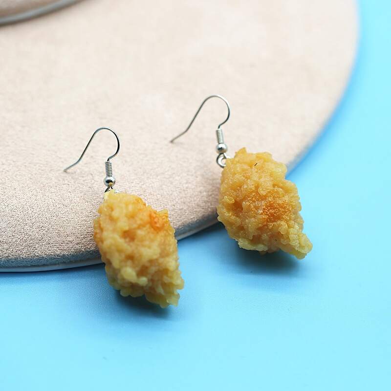 

Simulation Food Charm Earrings, Yellow