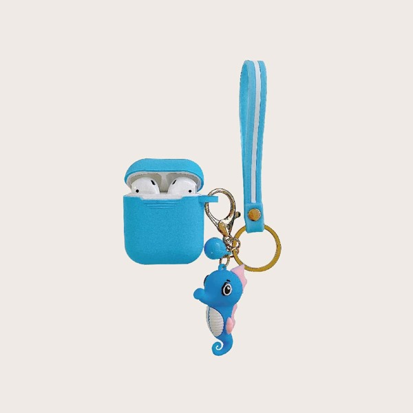 

Чехол для Airpods с гиппокампом, Синий