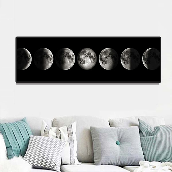 

Moon Print DIY Diamond Unframed Painting, Multicolor