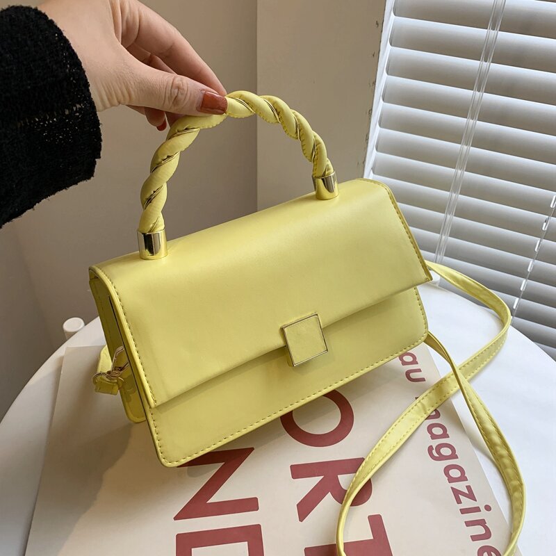 

Minimalist Satchel Bag, Yellow