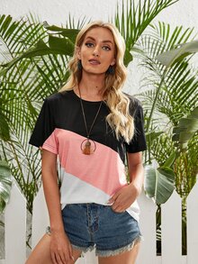 Color Block Tee - Multicolor - View 3