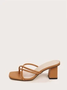 Minimalist Chunky Thong Sandals