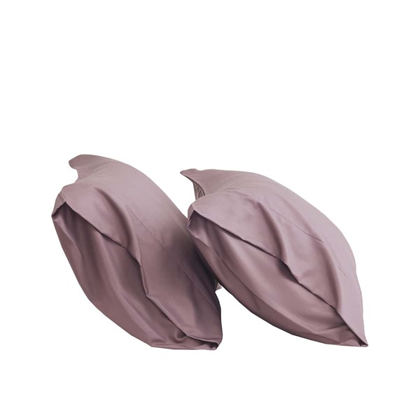 

1pair Plain Pillowcase Without Filler, Dusty purple